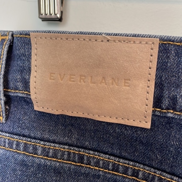 NWT Everlane Way High Denim Shorts Washed Indigo Size 30 - Picture 7 of 8